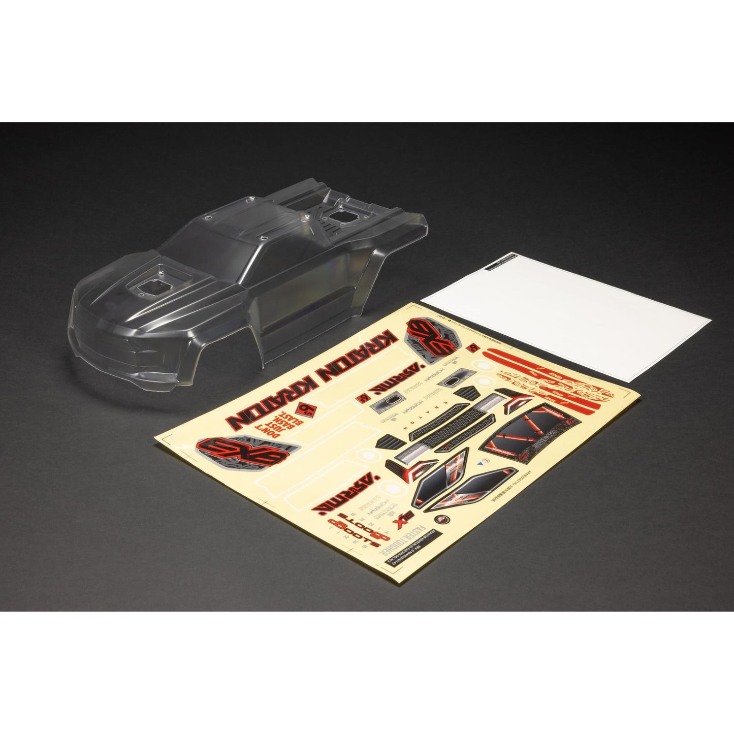 Arrma Clear Body with Decals: KRATON 6S BLX V6 Body 1:8 ARA-1519