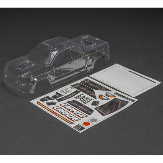 Arrma GRANITE 4X4 Trimmed Body, Clear ARA-1620