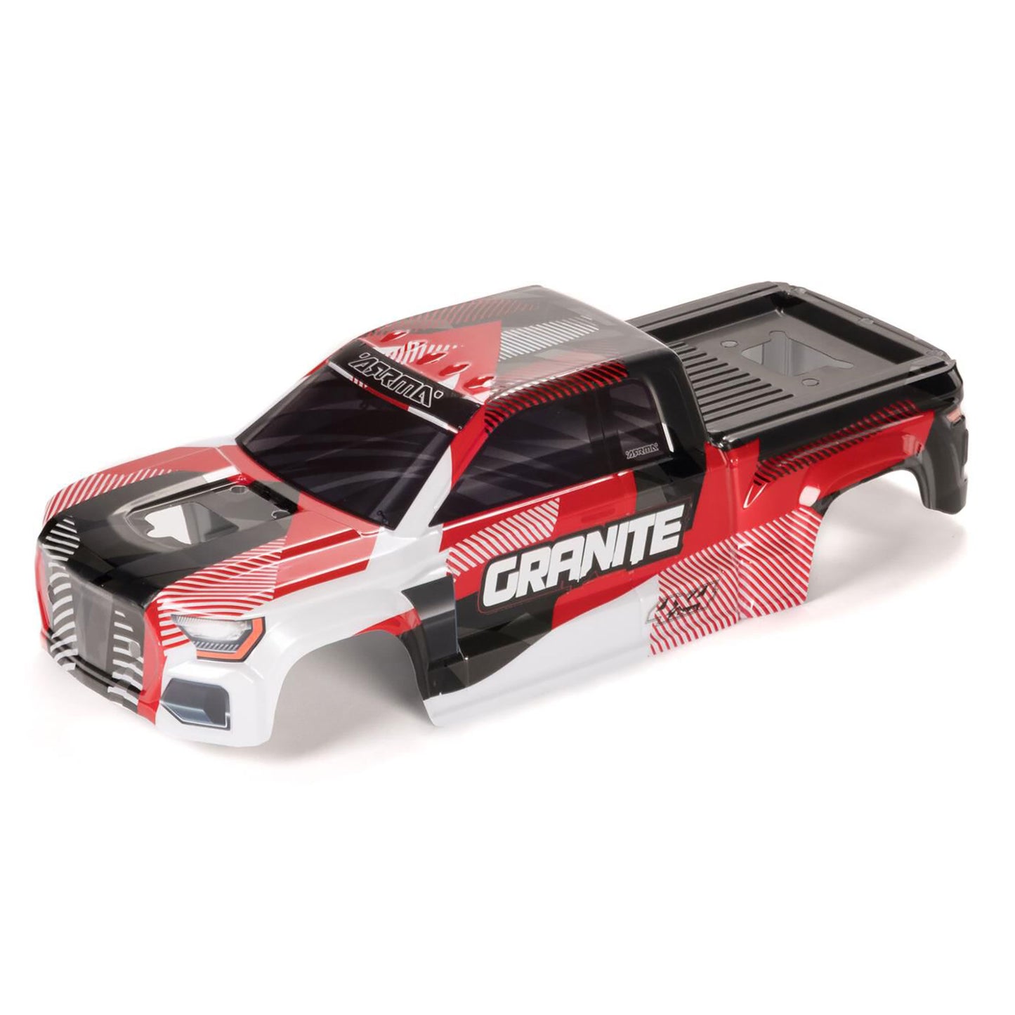 Arrma GRANITE Clipless Painted Decaled Trimmed Body, Red ARA-1622