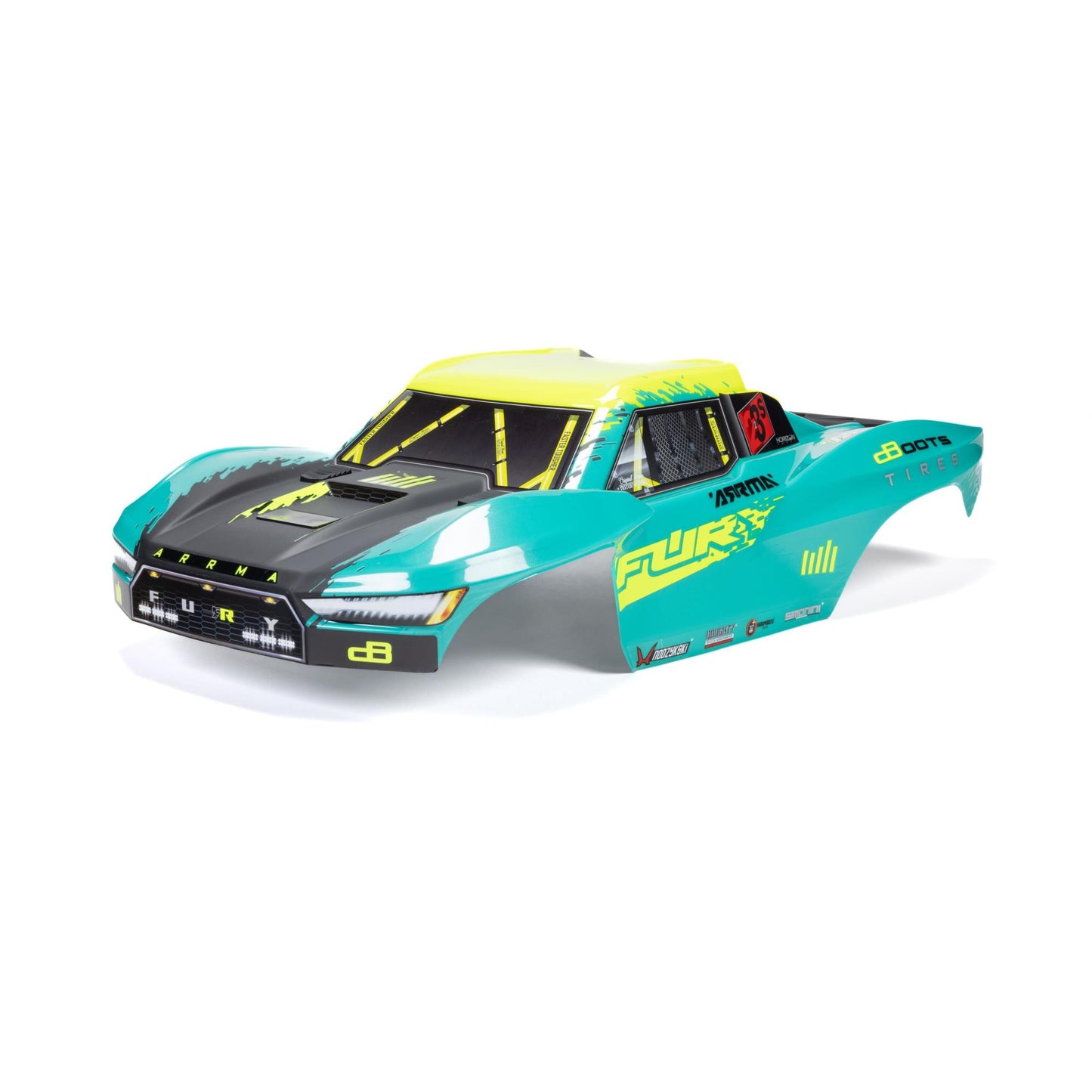 Arrma FURY Painted Decaled Trimmed Body Set, Green 1:10 ARA-2120