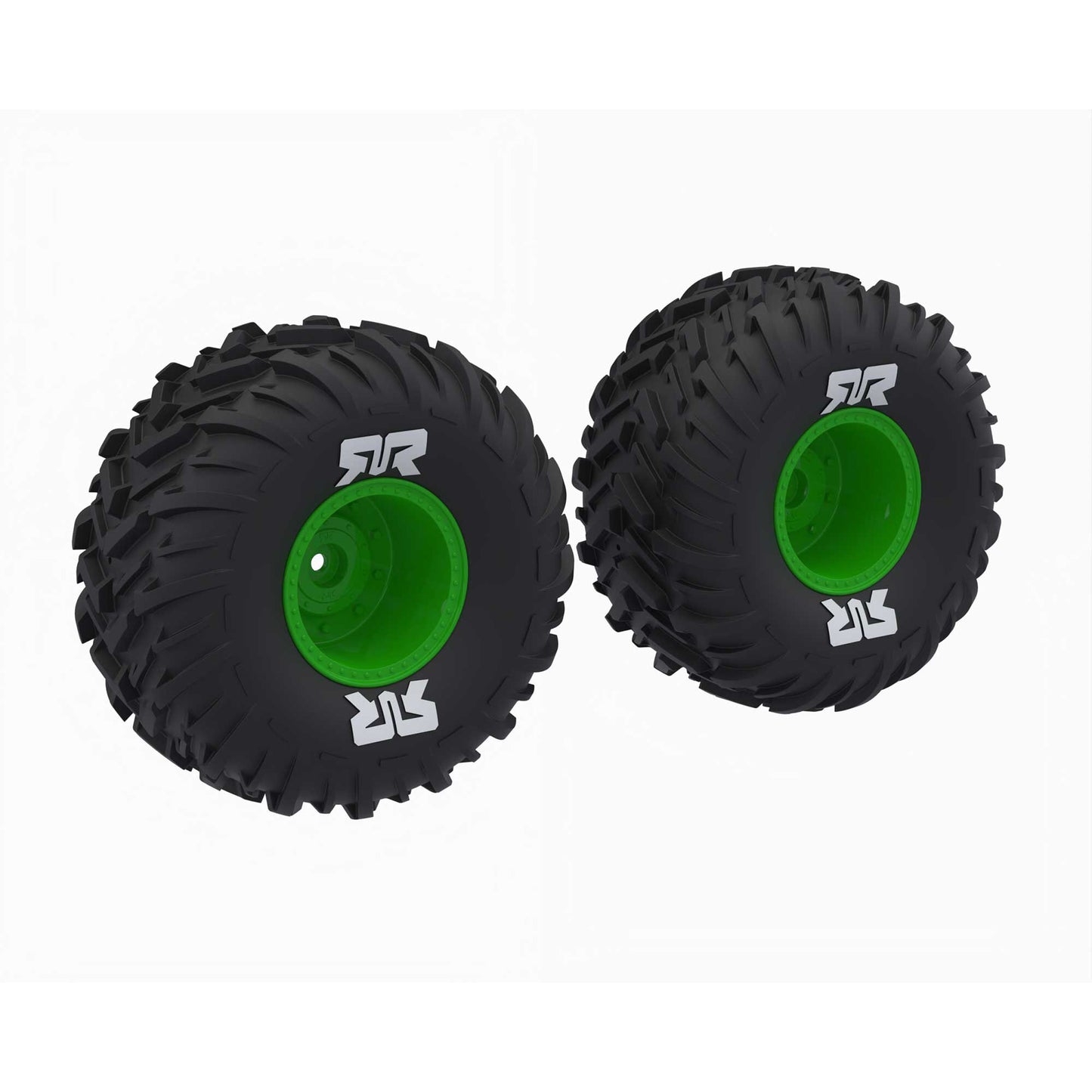 Arrma dBoots Cut Chevron MT Tire Set Glued, Green ARA-2575