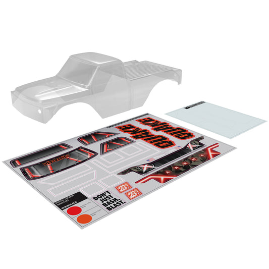 Arrma QUAKE Clear Body (Inc Decals/Window Masks) ARA-2870
