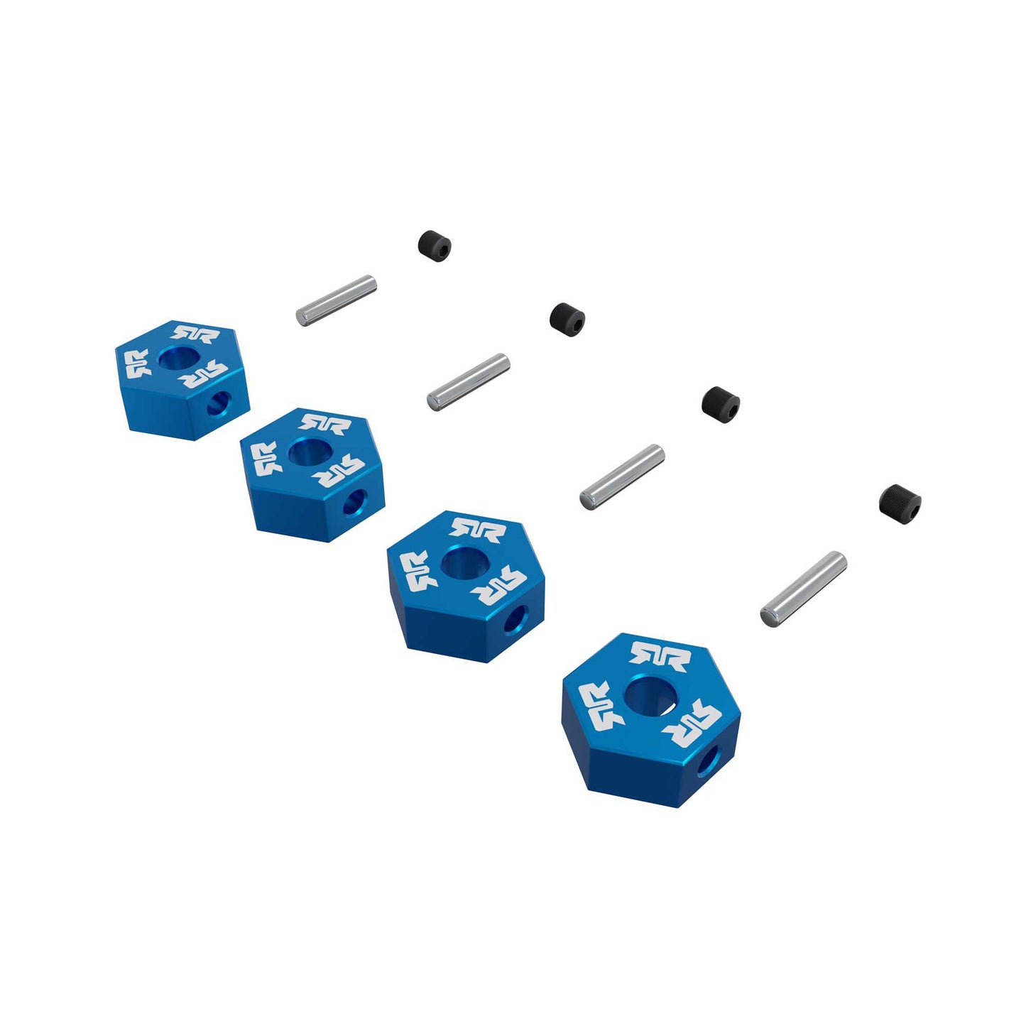 Arrma 12mm Metal Wheel Hex Set (4), Blue ARA-3116