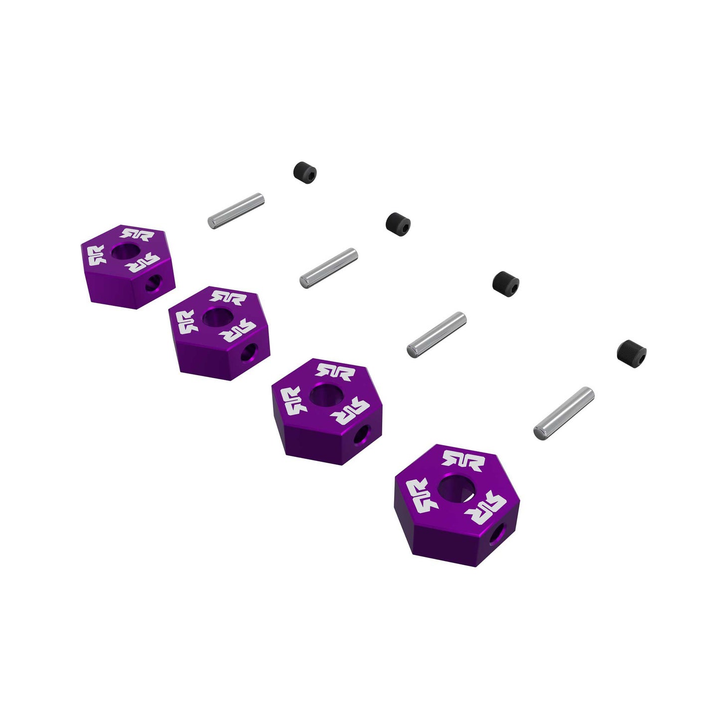 Arrma 12mm Metal Wheel Hex Set (4), Purple ARA-3117