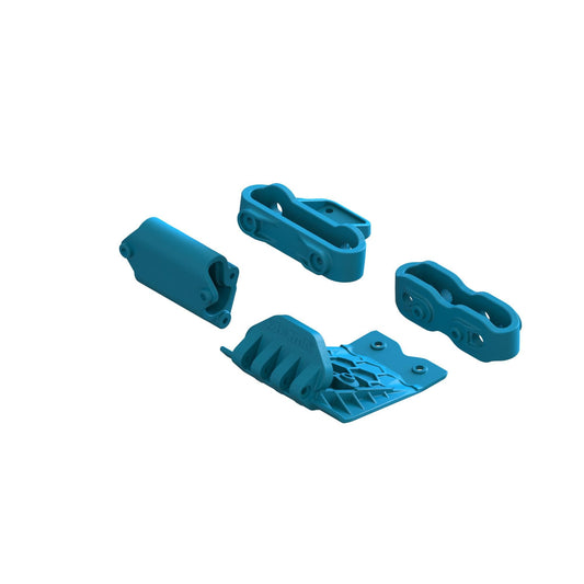 Arrma Lower Skid And Bumper Mount Set, Blue ARA320787