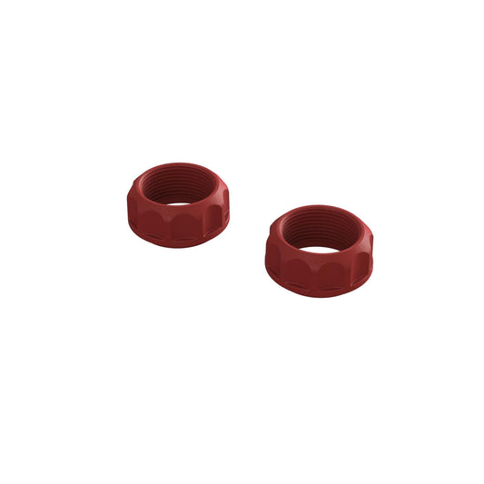 Arrma Threaded Shock Collar Red (2) ARA330690