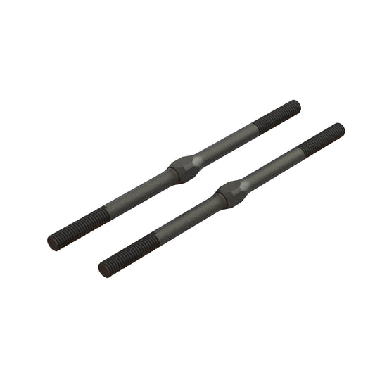 Arrma Steel Turnbuckle, M4 x 85mm Black (2) ARA330716