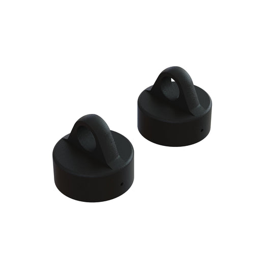 Arrma Aluminum Shock Cap, Black (2) ARA330768