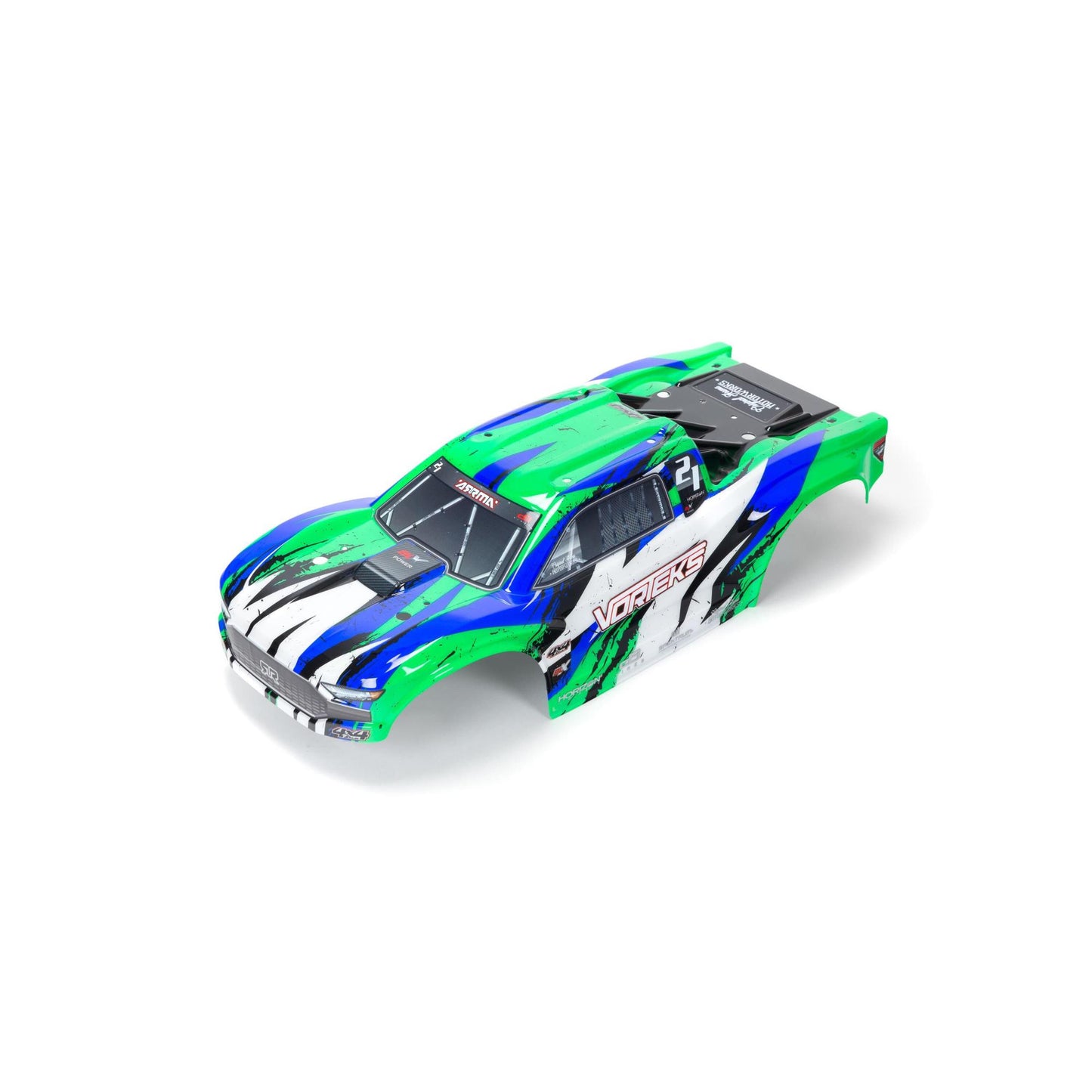 Arrma VORTEKS 4X4 BLX Painted Decal Trimmed Body (Green) ARA402328