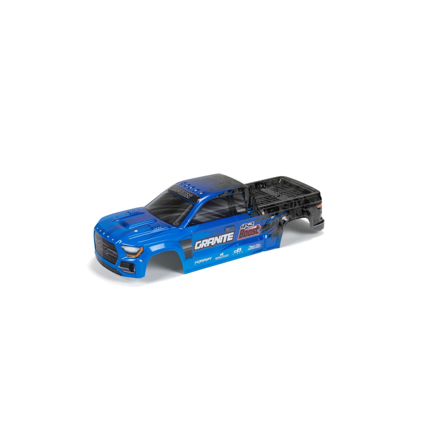 Arrma 1:10 GRANITE 4X2 Painted Decaled Trimmed Body Blue/Black ARA402344
