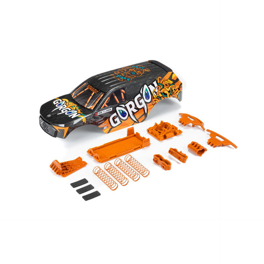 Arrma GORGON Painted Decaled Trimmed Body Set, Orange ARA402357
