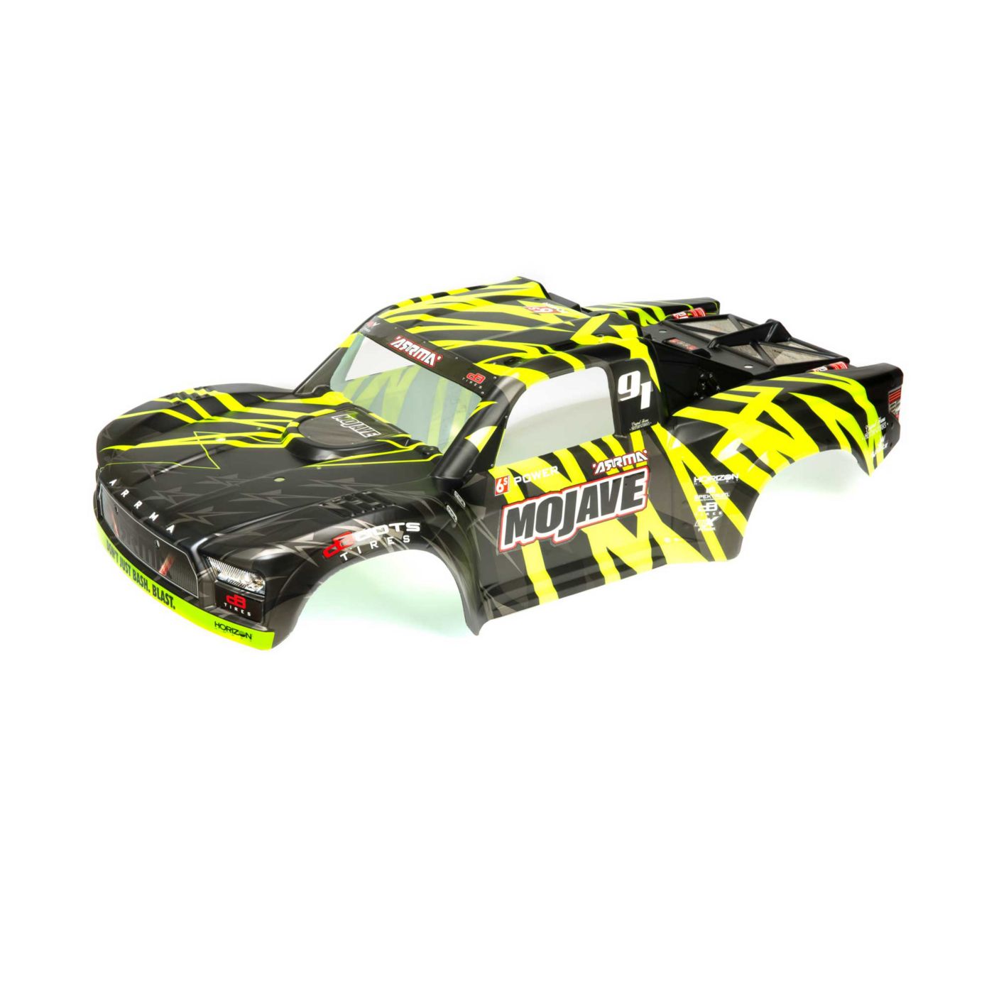 Arrma MOJAVE 6S BLX Finished Body (Black/Green) ARA411002