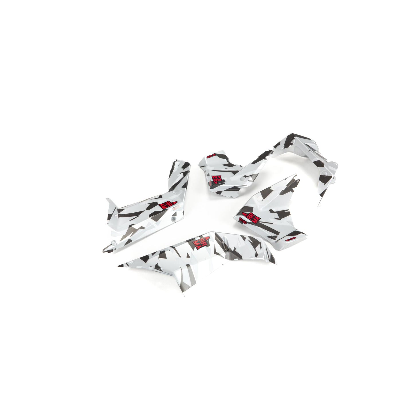 Arrma Guard Set Painted, White Camo: FIRETEAM ARA411017