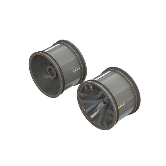 Arrma MT 2.8" Wheel 14mm Hex Gun Metal (2) ARA510125