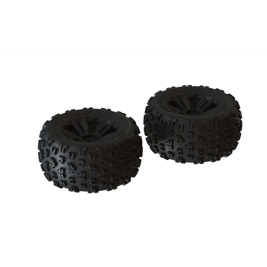 Arrma dBoots 'Copperhead2 MT' 6S Tire Set Black - Pair ARA550059