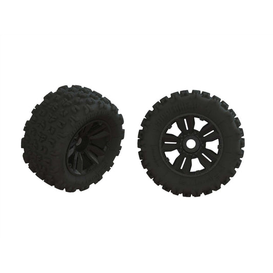 Arrma Dboots 'Copperhead2 S-Block MT' 8S Tire Set Glued (1 Pair) ARA550061