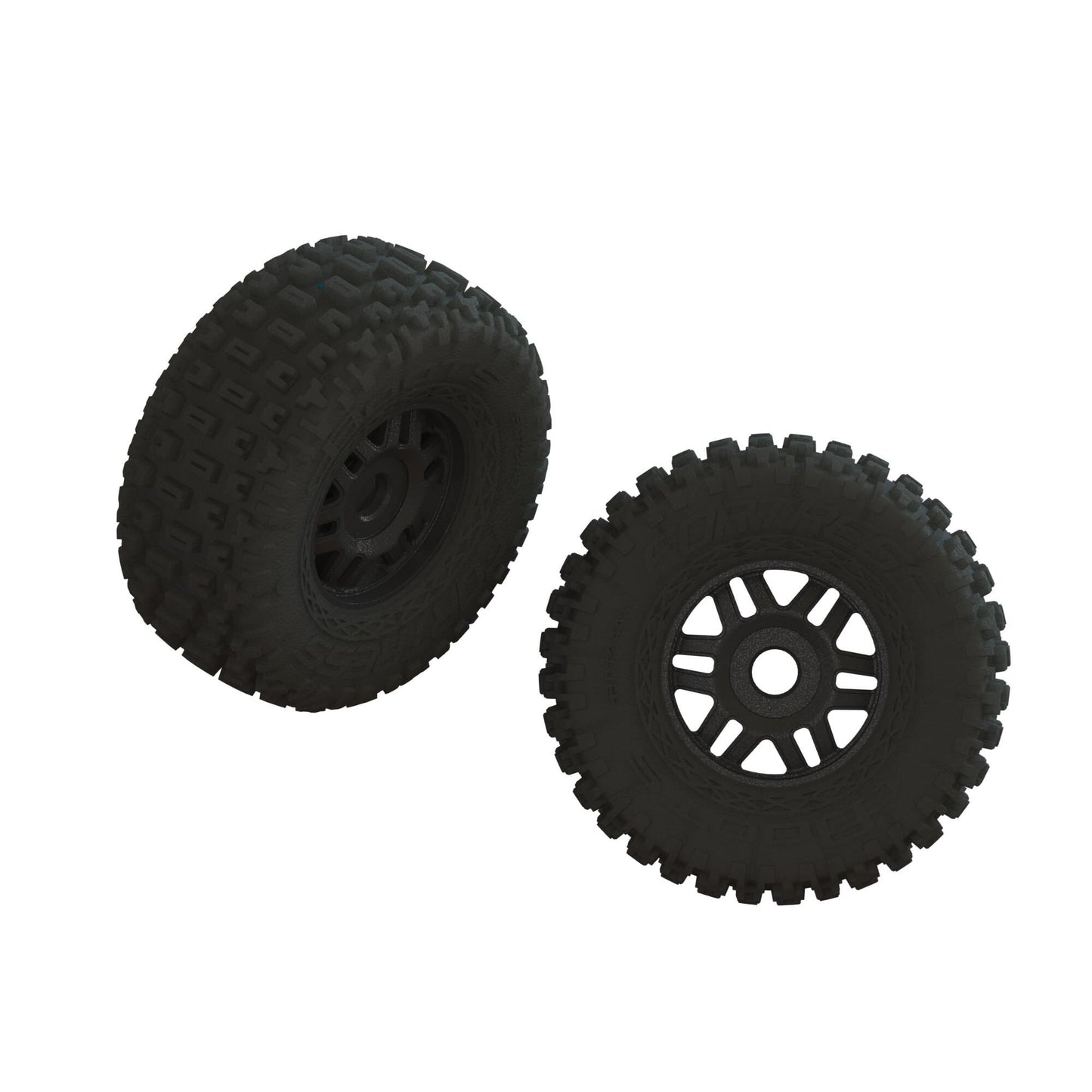 Arrma dBoots FORTRESS LP Tire Set Glued Black (2) ARA550110