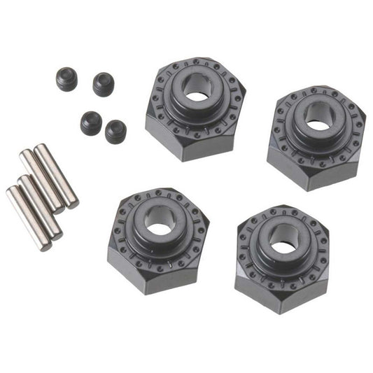 Axial Aluminum Hex Hub 12mm Black (4) AX30429
