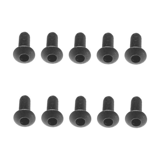 Axial M2.6x6mm Hex Socket Button Black (10) AX31280