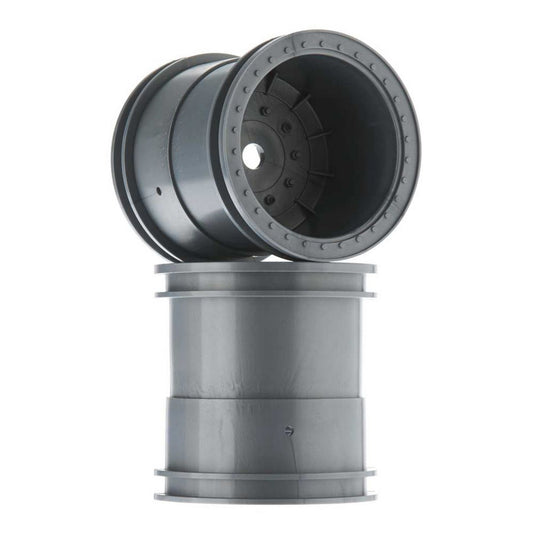 Axial 2.2 Monster Truck Wheels 63mm Silver (2) AX31464