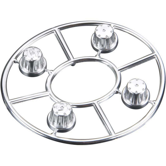 Axial Hub Cover Set Satin Chrome (4) AX8080