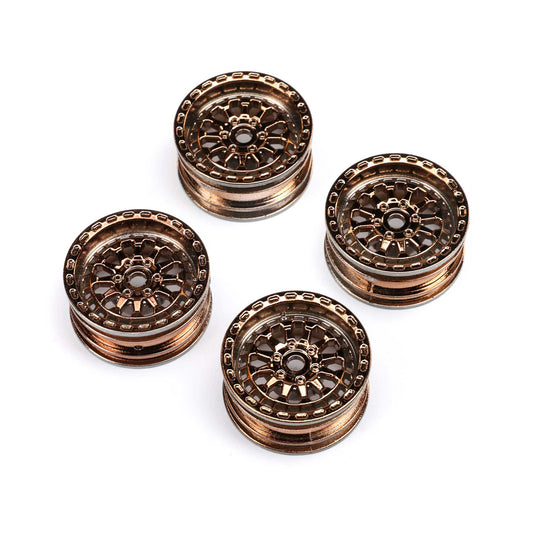 Axial Black Rhino Wheel 1.0", 7mm Hex (4): SCX24 AXI-1796