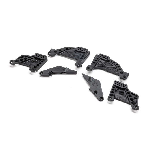 Axial Shock Towers & Panhard Mounts, Front/Rear: SCX10 III HP AXI-2996
