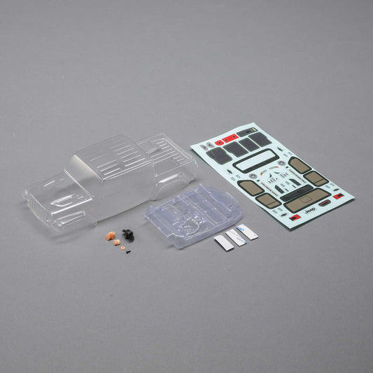 Axial Body Set, Clear: SCX24 Jeep JT Gladiator AXI200005