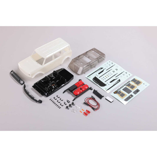 Axial Body, White: SCX24 Ford Bronco AXI200009
