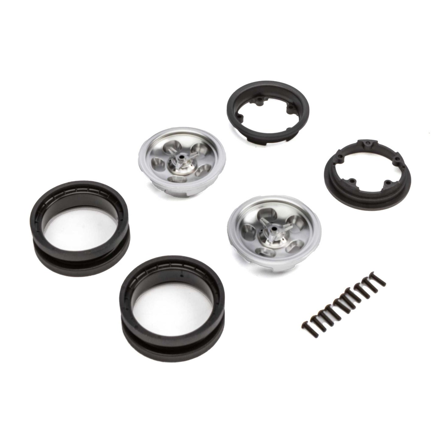 Axial 1.9 Retro Slot Beadlock Wheels, Satin (2) AXI43013