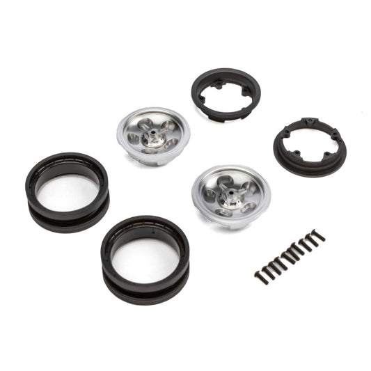 Axial 1.9 Retro Slot Beadlock Wheels, Satin (2) AXI43013
