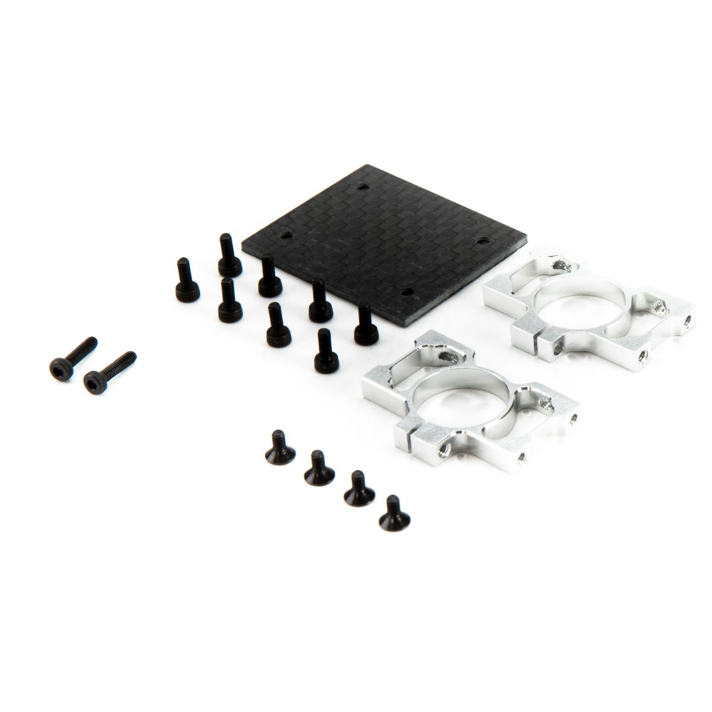 Blade Aluminum Tailboom Mount and C/F Plate: 270 CFX BLH4822