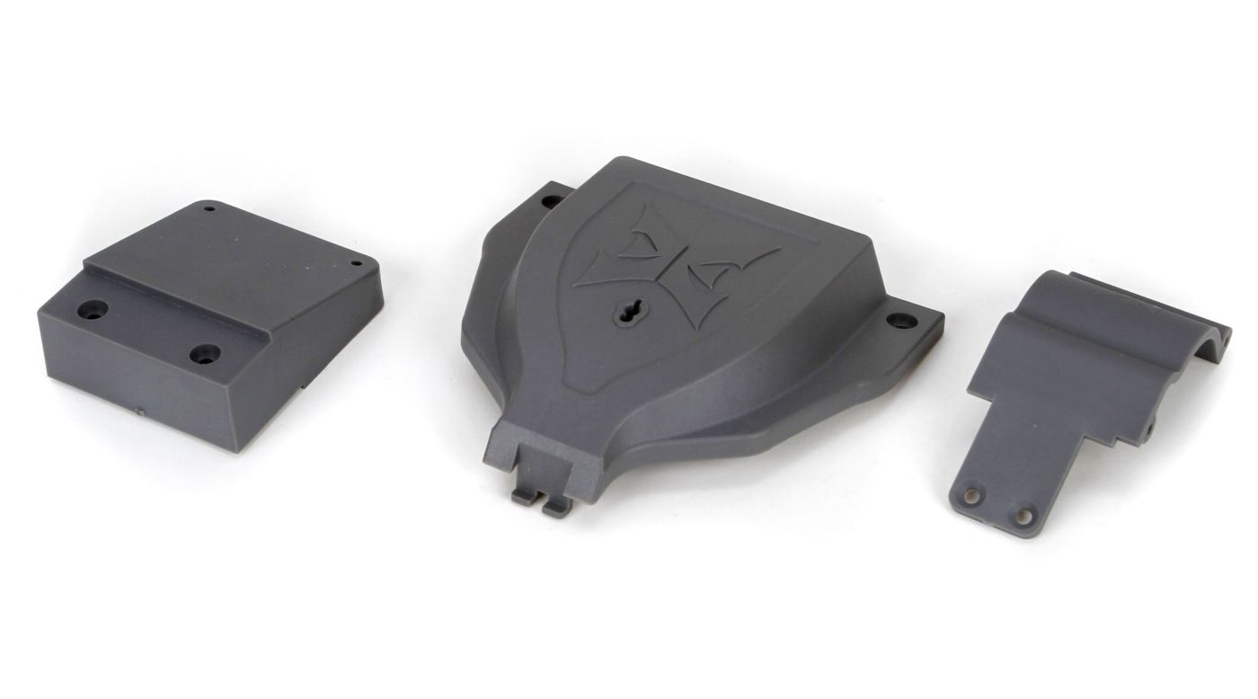 ECX Electronics Cover & R Mount: 1:10 2wd Ruc/Tor ECX2011
