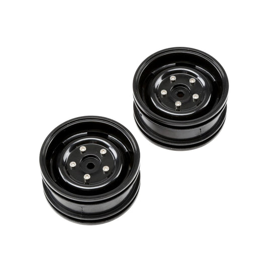 ECX 1.9 Wheel (2) Black: 1.9 Barrage ECX41004