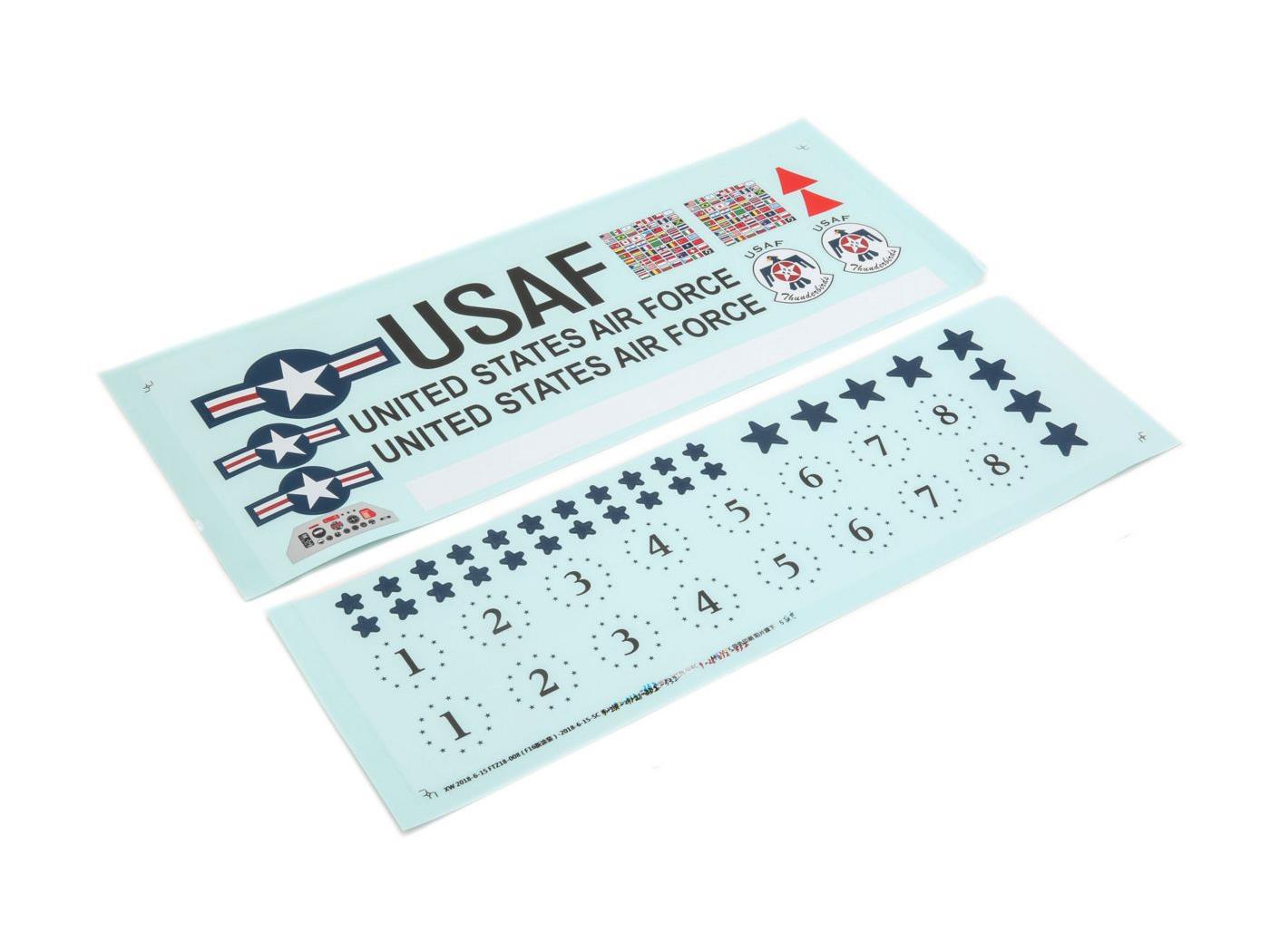 E-flite Decal Sheet: F-16 70mm EFL7821