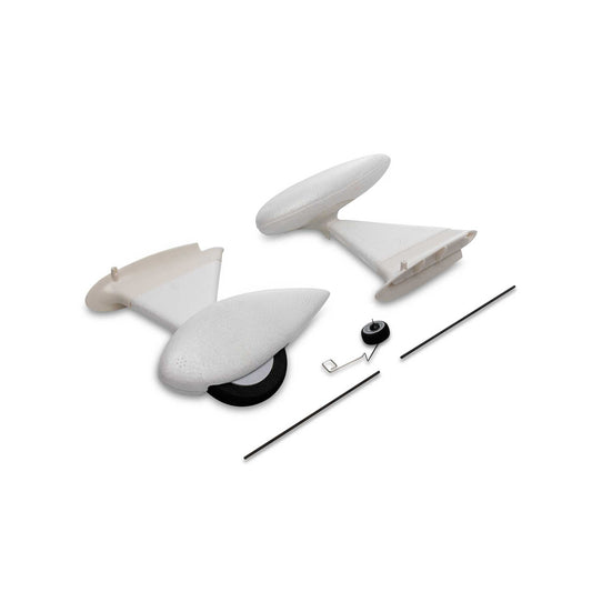 E-flite Landing Gear Set: UMX WACO, White EFLU05356