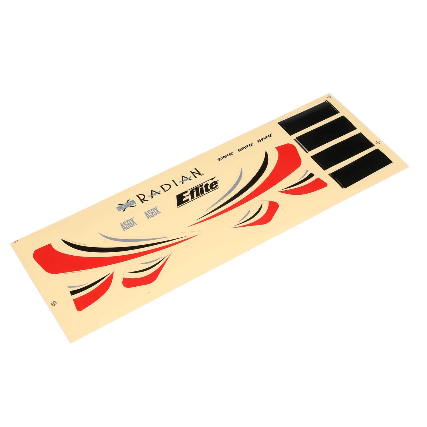 E-flite Decal Sheet: UMX Radian, Red EFLU2904