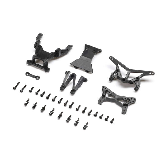 Losi Front & Rear Towers, Bumper: Micro-B/T LOS-1770