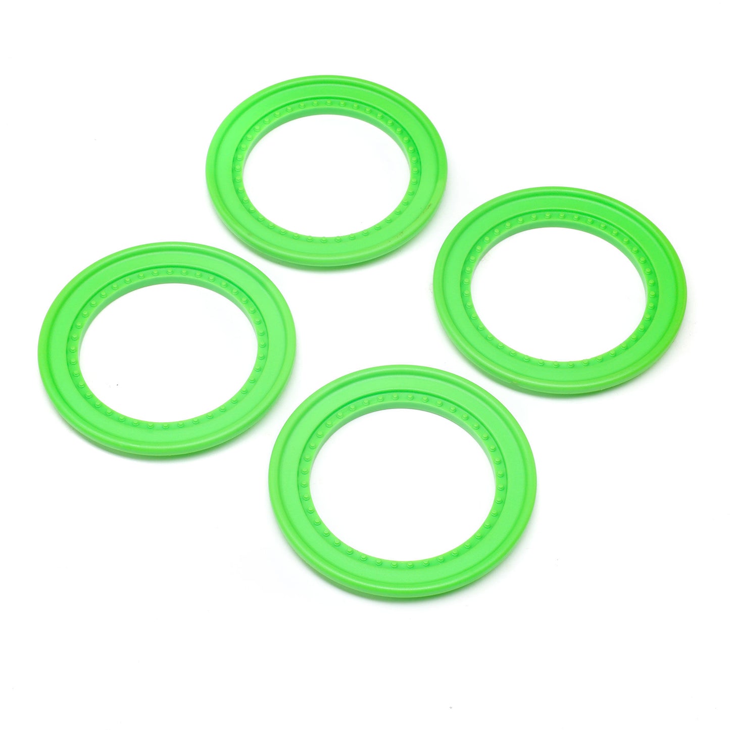 Losi Snap-in Beadlock Rings, Green (4): LMT 2.0 LOS-1820
