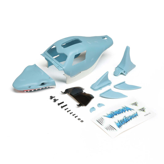 Losi Painted Complete Body Set, Megalodon: Mini LMT LOS-2054
