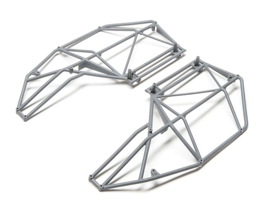 Losi Roll Cage, Side, Left & Right, Grey: Rock Rey LOS230039