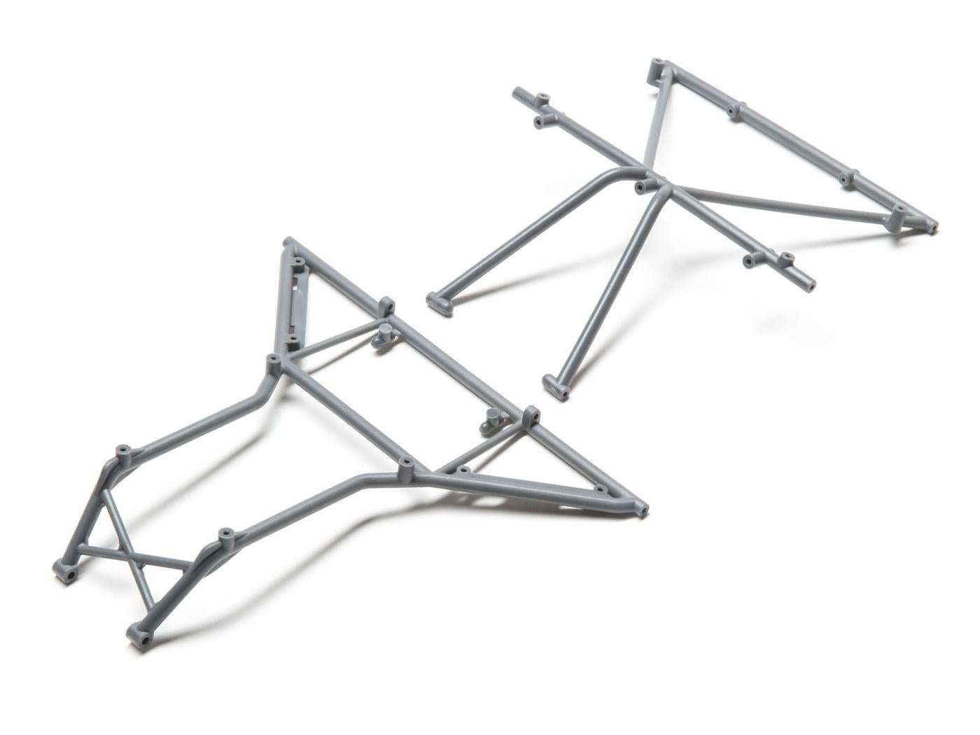 Losi Roll Cage, Roof, Front, Grey: Rock Rey LOS230040