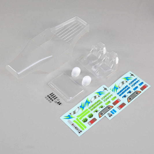 Losi Body Set w/ Driver Insert, Clear:Nightcrawler S.E. LOS230050