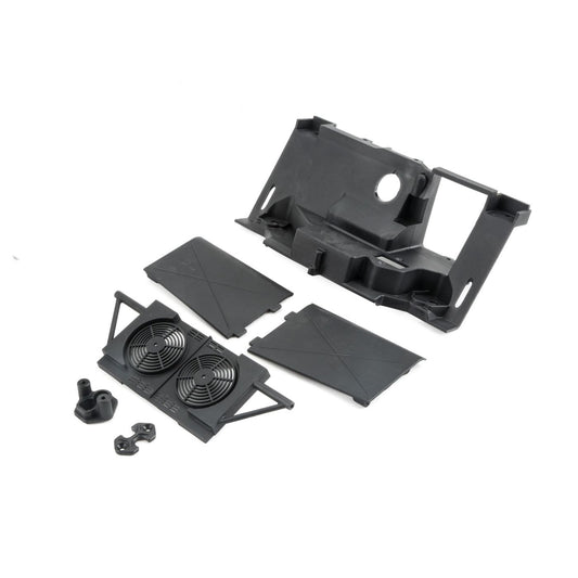 Losi Rear Bulkhead,Fan Panel, Mudguards: Baja Rey LOS231005