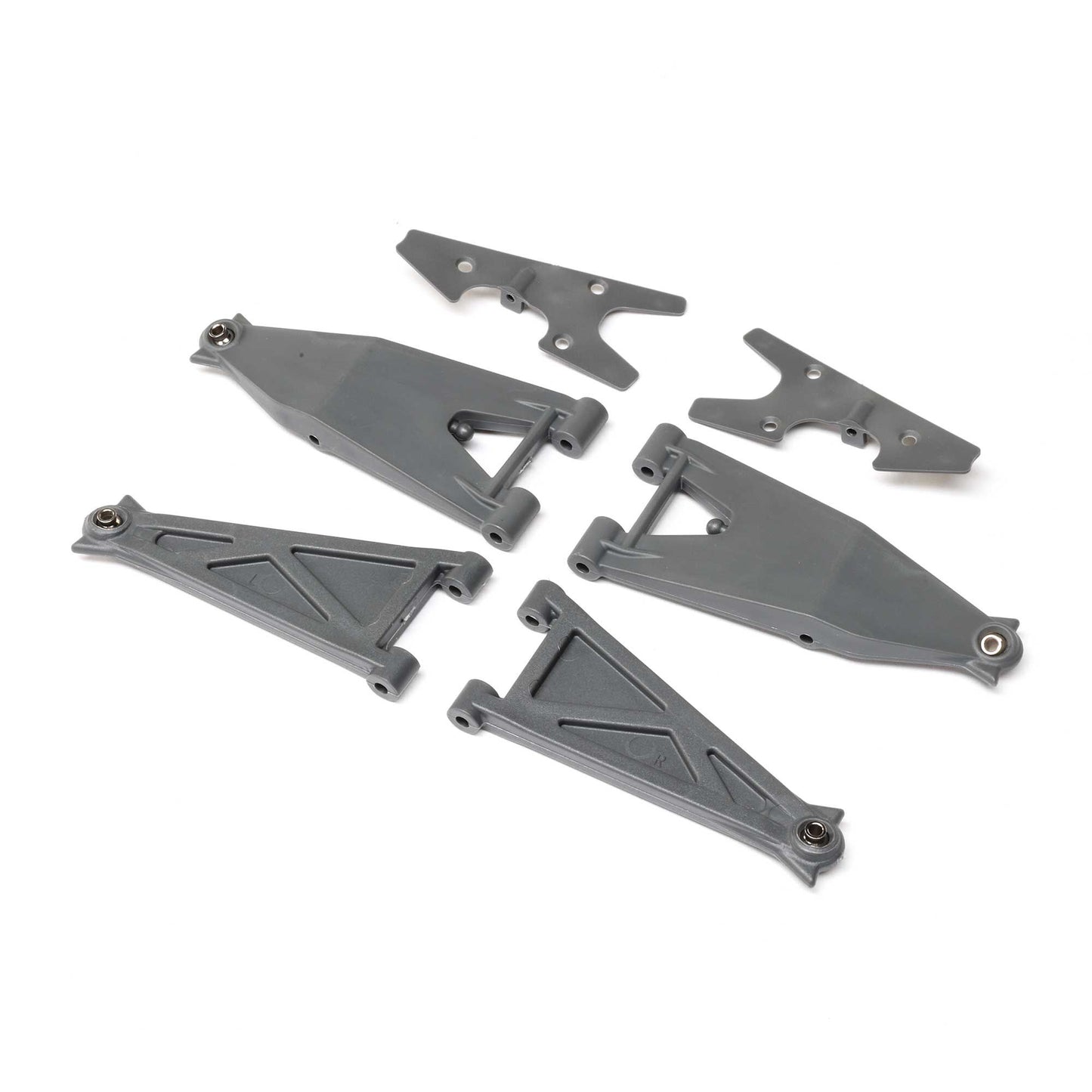 Losi Front Suspension Arm Set, Gray: RZR Rey LOS234053