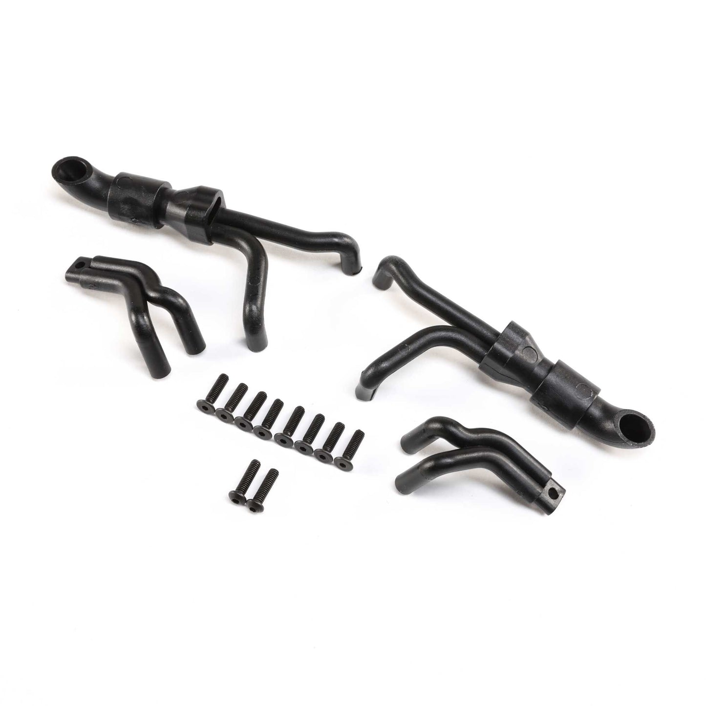 Losi 4n1 Collective Headers, Silver: LMT LOS241035
