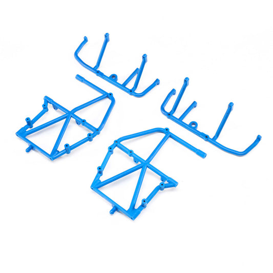 Losi Side Cage and Lower Bar, Blue: LMT LOS241047