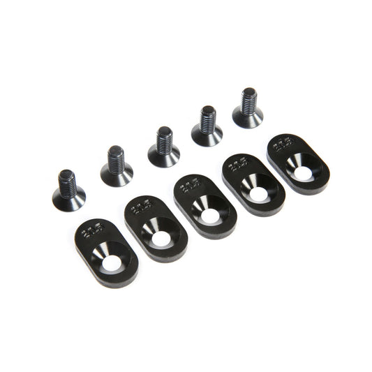 Losi EngineMntInsert&Screws, BLK, 20.5T(5): 5ive-T 2.0 LOS252104