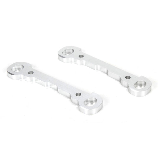 Losi Hinge Pin Braces, Front, Alum, Silver, MTXL (2) LOS254030