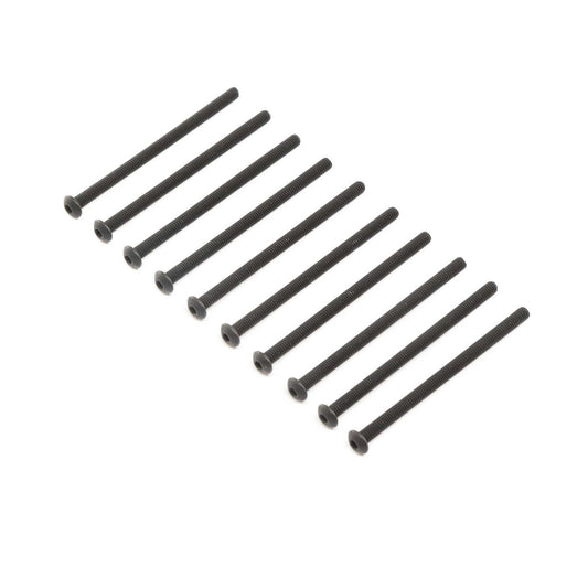 Losi Button Head Screws, Stl, BO, M4 x 65mm (10) LOS255013